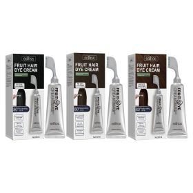 Natural Gentle Long-lasting Easy To Color Hair Cream (Option: Chestnut brown-3PC)